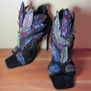 Azalea Wang purple passion las vegas show girl heels size 10 EUC (W5497)